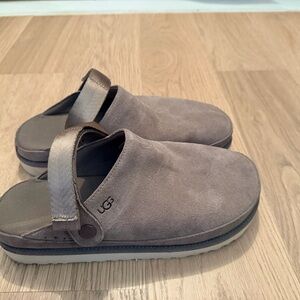 UGG Men's Taupe Suede Slip-Ons